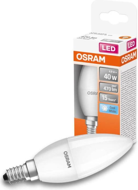 Actual product image Osram Star Classic B (E14, 5.50 W, 470 lm, 1 x, F)