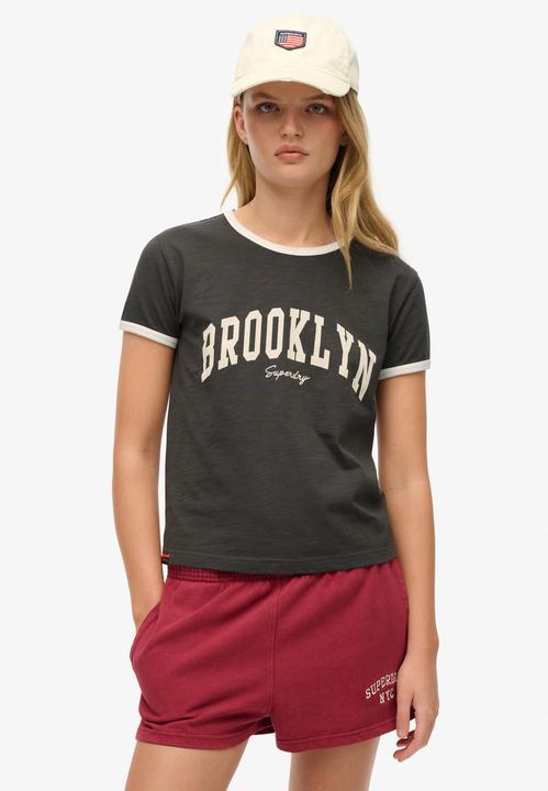 Actual product image Superdry Ath Ess Ringer Fitted Tshirt (10)