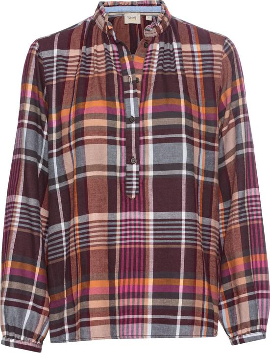 Actual product image Camel Active Check blouse with stand-up collar (L)