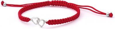 Beneto Exclusive - Cord red kabbalah bracelet Heart AGB547