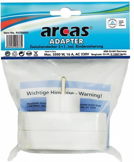 Productafbeelding Magni 3-weg adapterstekker incl. verhoogde contactbeveiliging