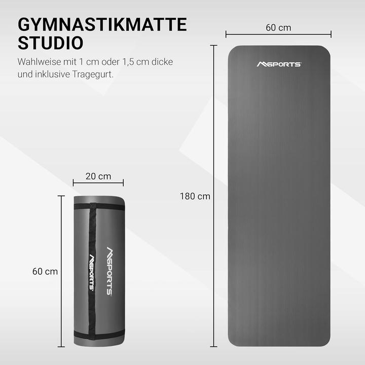 Produktbild Msports Gymnastikmatte mit Tragegurt (10 mm)