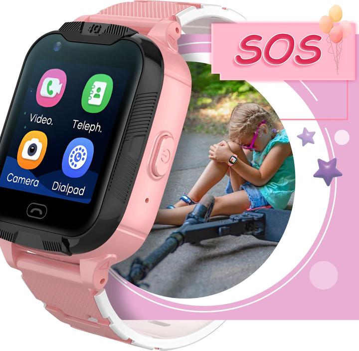 Actual product image Maxlife smartwatch 4G MXKW-350 pink GPS WiFi (4G)