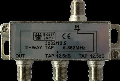 Produktbild Kreiling Abzweiger 2fach 5-1000MHz Class A AZ3282/10dB (Verteiler und Abzweiger)