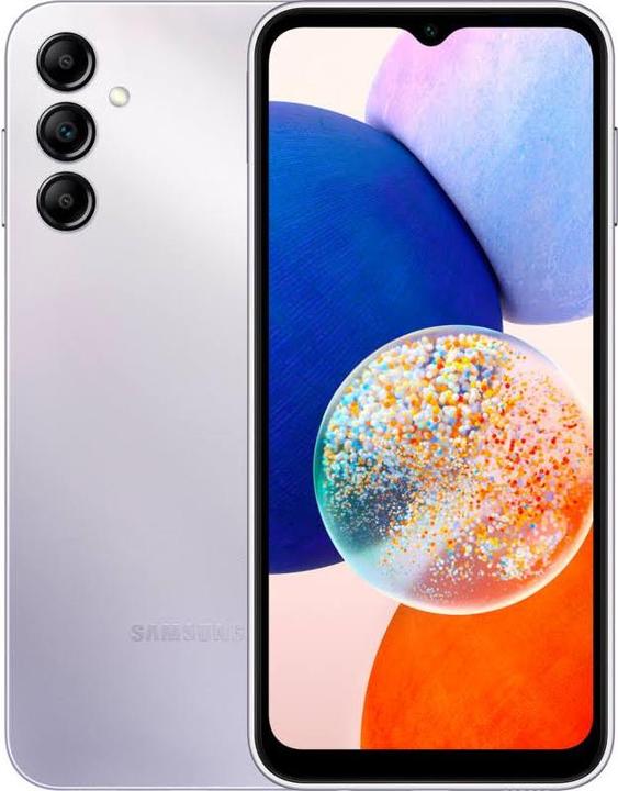 Produktbild Samsung Galaxy A14 LTE (128 GB, Silver, 6.60", Dual SIM, 50 Mpx, 4G)