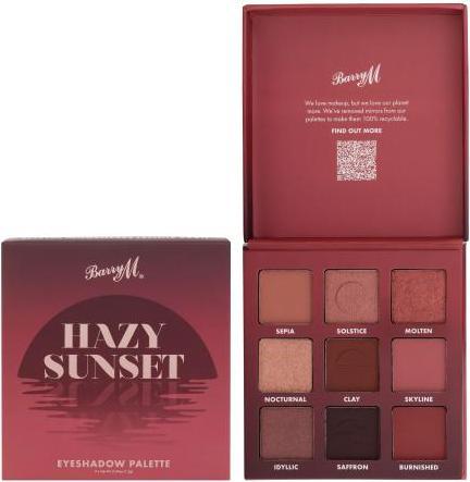 Actual product image Barry M Hazy Sunset Eyeshadow Palette