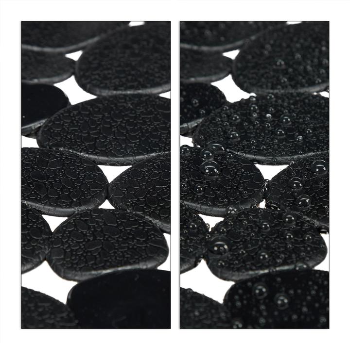 Actual product image Relaxdays Anti-Slip Bath Mat, Stone-look (36 x 68 x 0.5 cm)