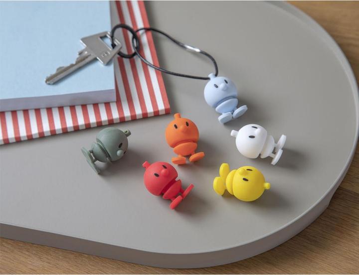 Actual product image Hoptimist Bumble Orange key fob