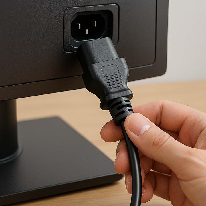 Produktbild Wiltec UK Netzkabel 1,4m Kaltgerätekabel Stromkabel gewinkelt Kaltgerätestecker (1.40 m)