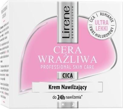 Actual product image Lirene Cica Moisturizing Face Cream For Day And Night 50ml (50 ml, Night cream, Day cream)