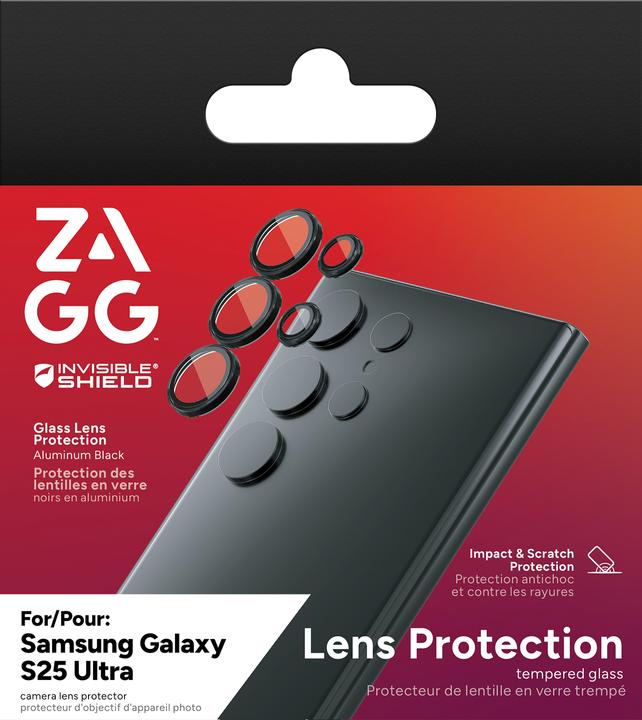 Actual product image Zagg InvisibleShield Premium GL (CameraRings) Samsung Galaxy S25 Ultra (5 Piece, Samsung Galaxy S25 Ultra)