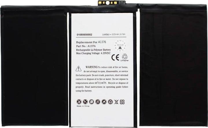 Image du produit AccuCell Akku iPad 2, 616-0561, A1316, A1376, A1395, A1396, A1397