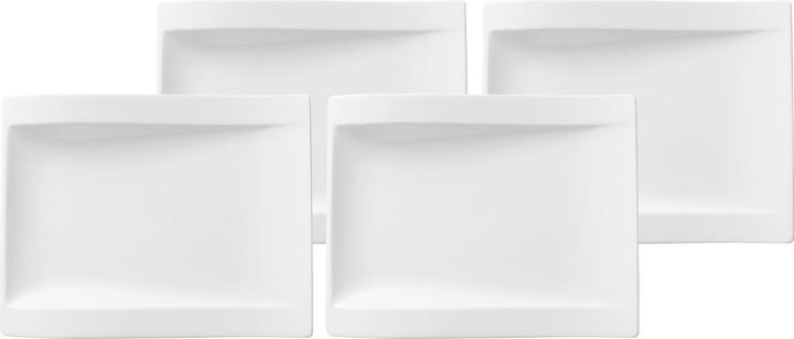 Actual product image Villeroy & Boch Multipack NewWave breakfast plate rectangular - 4 pieces (4 x, 20 cm)