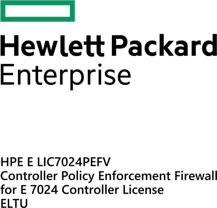 Immagine prodotto Aruba E LIC-7024-PEFV, Controller Policy Enforcement Firewall, per controller E 7024 Licen (1 Dispositivi)