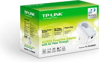 Immagine prodotto TP-Link AV500 Powerline con AC Pass (500 Mbit/s)