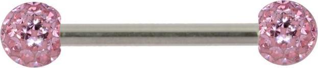 Image du produit Bijouteria Piercing poitrine (Acier chirurgical 316L, Résine époxy, Cristallin)