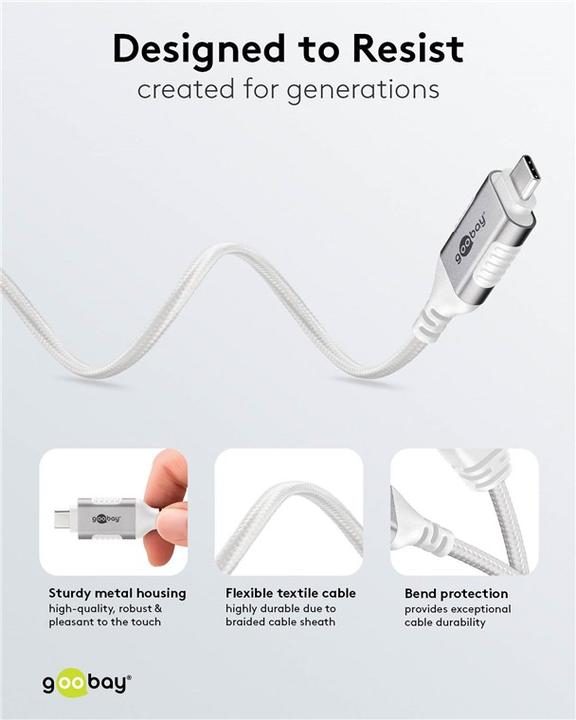 Produktbild Goobay Ethernet-Kabel USB-C 3.1 auf RJ45, Slim, 3 m (USB 3.1, RJ45 (1x))