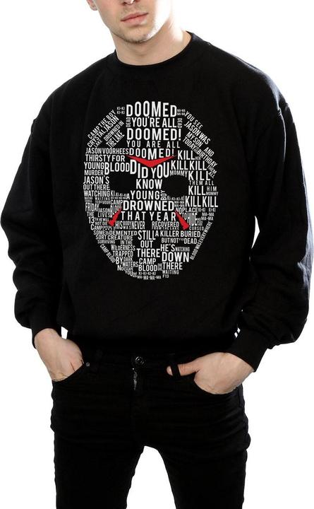 Immagine prodotto Absolute Cult Jason Text Mask Felpa Uomo (3XL)