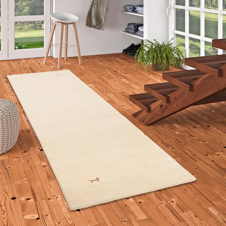 Produktbild Pergamon Natur Teppich Läufer Indo Nepal Gabbeh Shiva (90 x 160 cm)