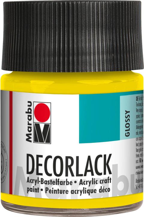 Produktbild Marabu Decorlack Acryl gelb (Gelb, 50 ml)
