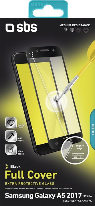 Image du produit SBS Protection d'écran en verre Full Cover pour Samsung Galaxy A5 2017 (1 pièce(s), Samsung Galaxy A5 (2017))