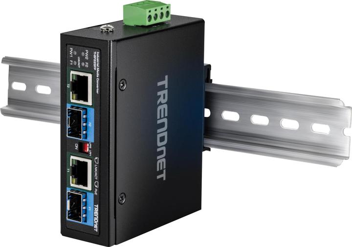 Productafbeelding Trendnet TI-BF22SFP Mediaconverter 2-poorts industriële SFP naar Gigabit PoE++