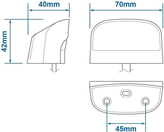 Immagine prodotto ProPlus Luce targa a LED 12/24V 70x42mm