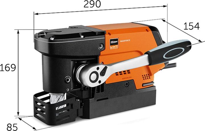 Actual product image Fein KBC 36 MAGFORCE Structural Steel-Set 3/4 in Weldon (Electrical connection)