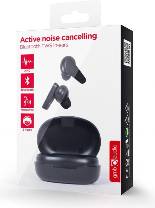 Actual product image Gembird GMB Audio Bluetooth Stereo Headphones TWS /'Malmö/' (ANC, 2 h, Wireless)