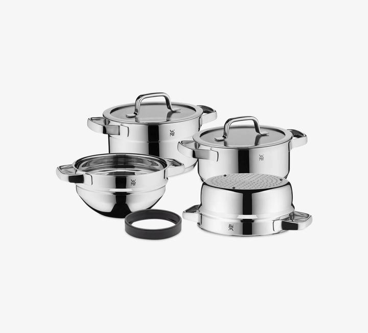 Produktbild WMF Compact Cuisine Kochgeschirr-Set, 4-teilig (20 cm, Pfannenset + Topfset, Edelstahl)