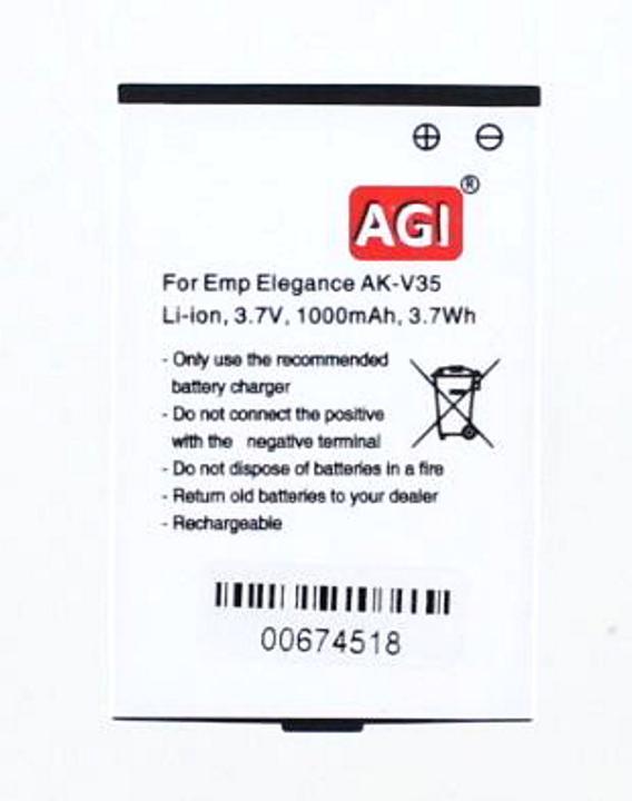 Produktbild AGI 94118 - Akku - Schwarz - Lithium-Ion (Li-Ion) - 1000 mAh - 3,7 V - 56 mm