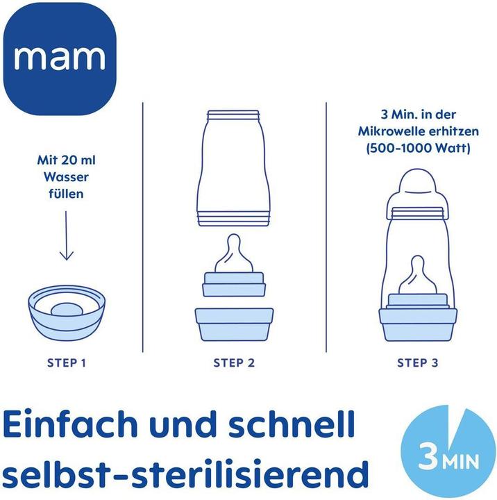 Actual product image MAM Babyflaschen 11-tlg. Starter-Set Easy Start Anti-Colic (260 ml)