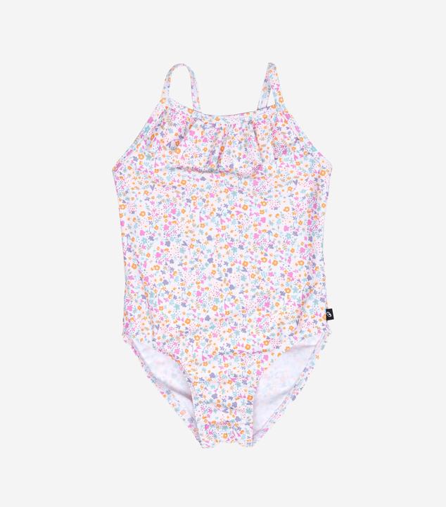 Produktbild Nabaiji Badeanzug Baby/Mädchen mit Rüschen - Print Blumen weiss/rosa (86)