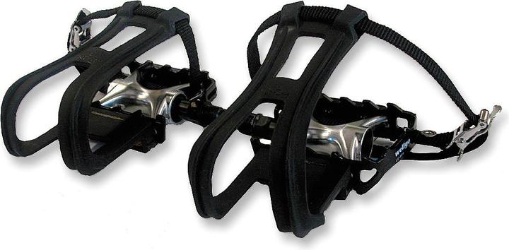 Wellgo Pedals ATB LU-964 9/16" aluminium incl. pedal straps and hooks black