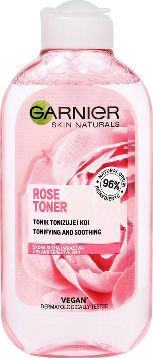 Actual product image Garnier Skin Naturals Botanical Rose Body Lotion for Dry and Sensitive Skin 200ml (Tonic water, 200 ml)
