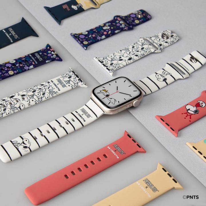 Actual product image Caseme Strap for Peanuts-themed Apple Watch 38/40/41mm (38 mm, 40 mm, 41 mm, Silicone)