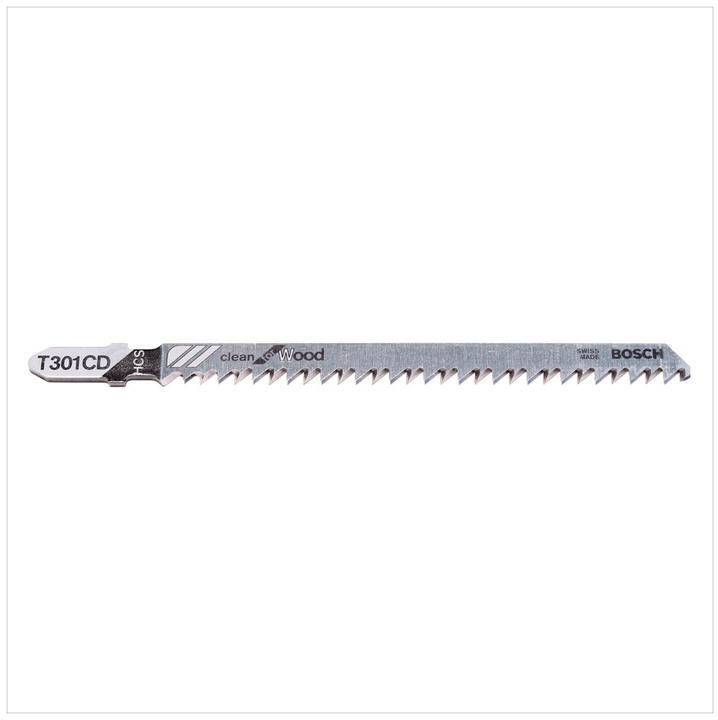 Produktbild Bosch Professional Zubehör Stichsägeblatt T 301 CD Clean for Wood, 5er-Pack
