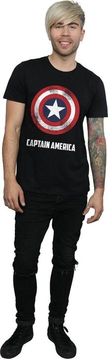 Immagine prodotto Maglietta Capitan America Shield Text Uomo (M)