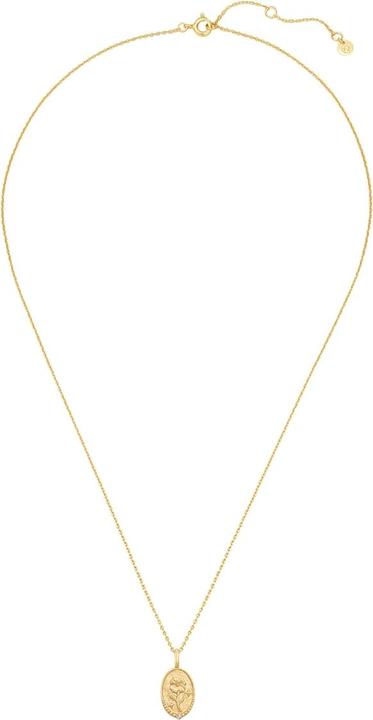 Immagine prodotto Glanzstücke München Collana da donna fiore di nascita febbraio viola - 37176 (Argento, 40 - 45 cm)