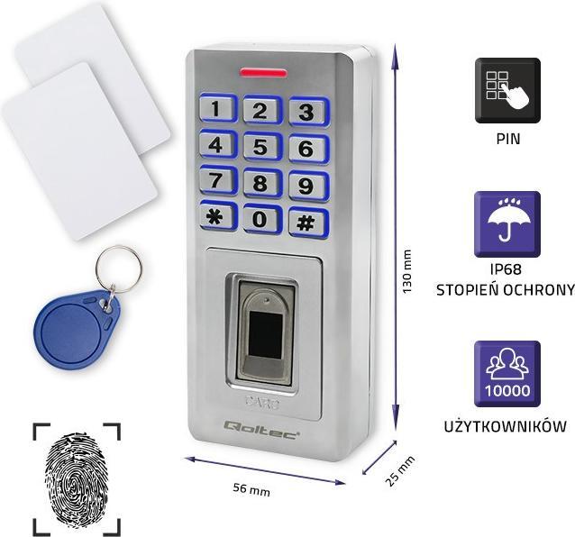 Produktbild Qoltec N--QOLTEC 52447 Code lock OBERON with