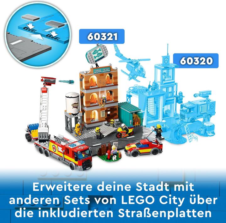 Produktbild LEGO Feuerwehreinsatz mit Löschtruppe (60321, LEGO City)