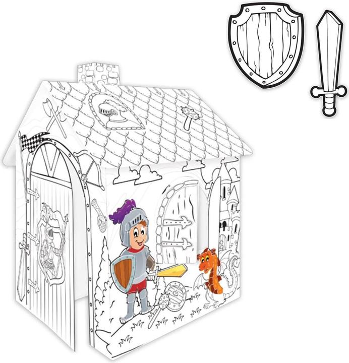 Produktbild Mochtoys 111123 Malhaus Ritter Spielhaus