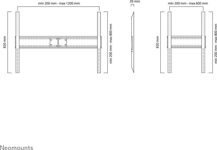 Immagine prodotto Neomounts Lfd-W1500 (Muro, 100", 150 kg)