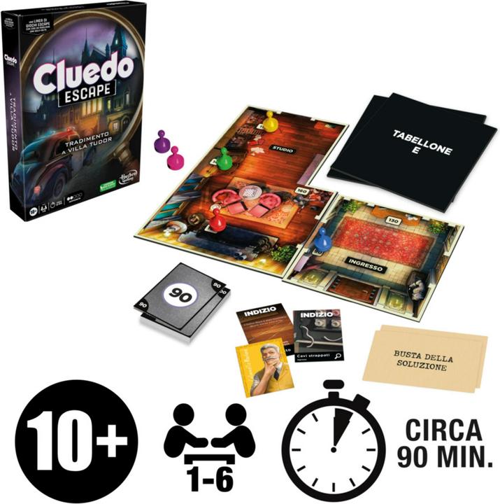 Produktbild Hasbro Cluedo Escapes Betrayal At Villa Tudor Refresh (Italienisch)