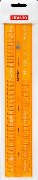 Actual product image Aristo Straight font template (0.70 cm)