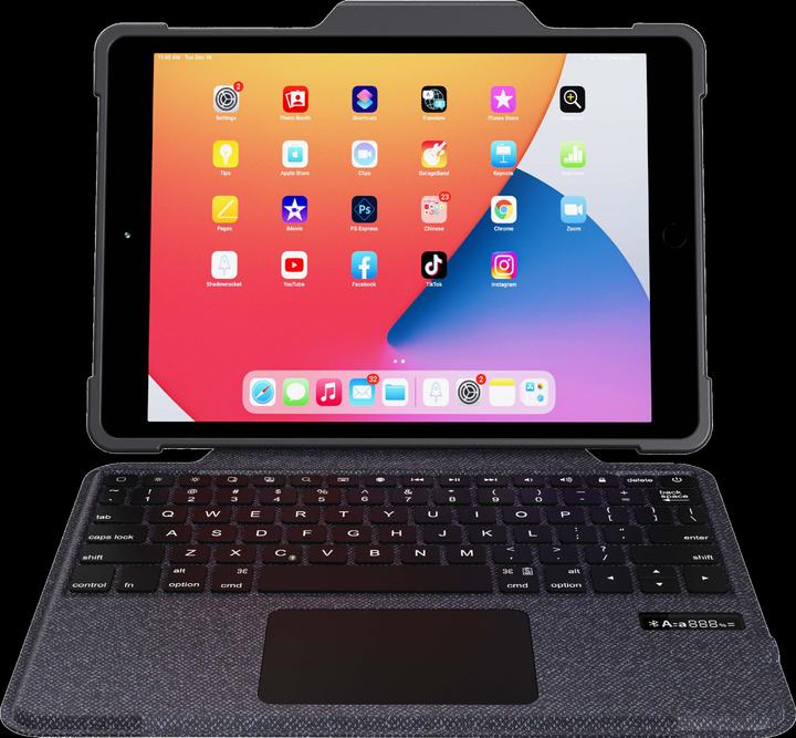 Actual product image Deqster Rugged Keyboard Folio (DE, iPad 2021 (9th Gen), iPad 2019 (7th gene), iPad 2020 (8. Gen))