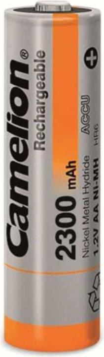 Actual product image Camelion 17023406 - Rechargeable battery - AA - nickel metal hydride (NiMH) - 1.2 V - 4 (4 pcs., AA, 2300 mAh)