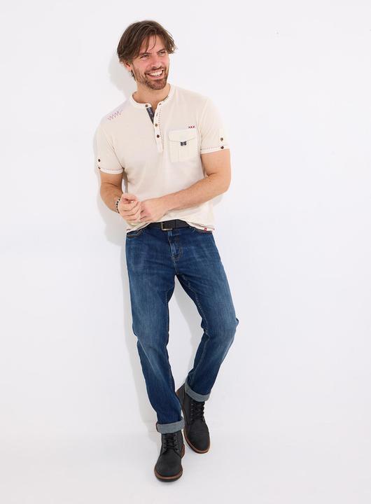 Actual product image Joe Browns Pique Aztec Chest Pocket Henley (S)