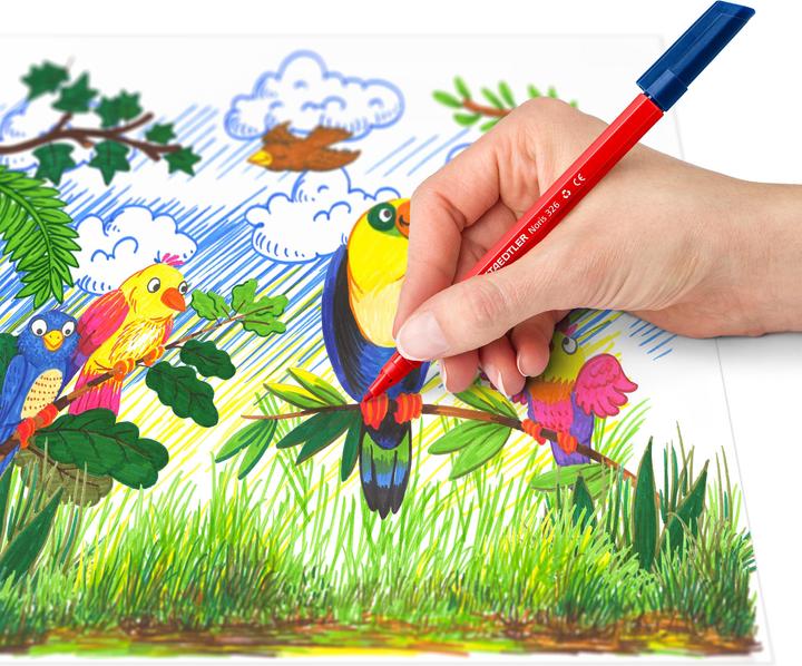 Productafbeelding Staedtler Noris 326 vezeltip pennen (Gemengde kleuren, 20 x)