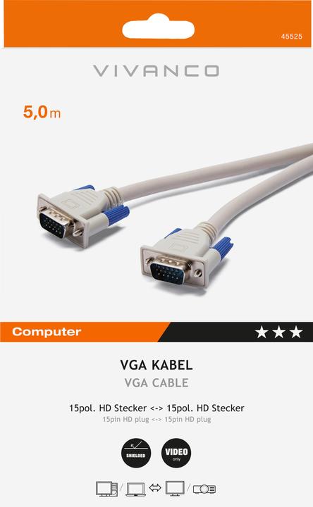 Produktbild Vivanco Kabel (5 m, VGA)
